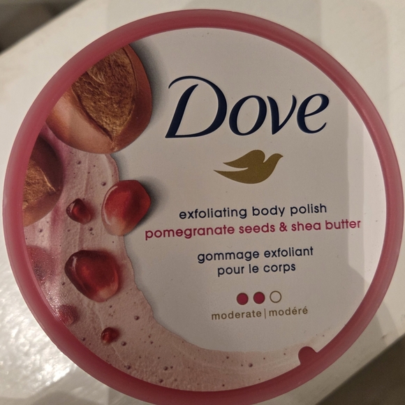 DOVE Exfoliating Body Polish Set Almond/Mango Pomegranate/Shea New - Picture 7 of 15